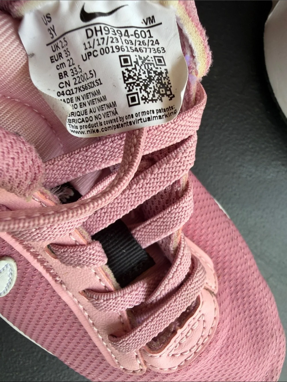 Nike light pink